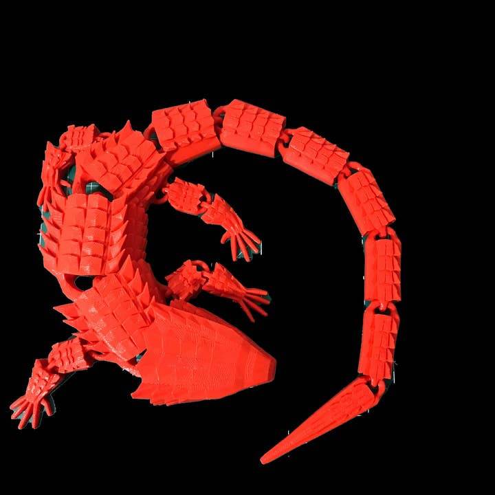 Charles Prints – Großhandel Fidget Toy – Kinder – Rotäugiger Krokodilskink//Gelenkig//3D-gedruckt