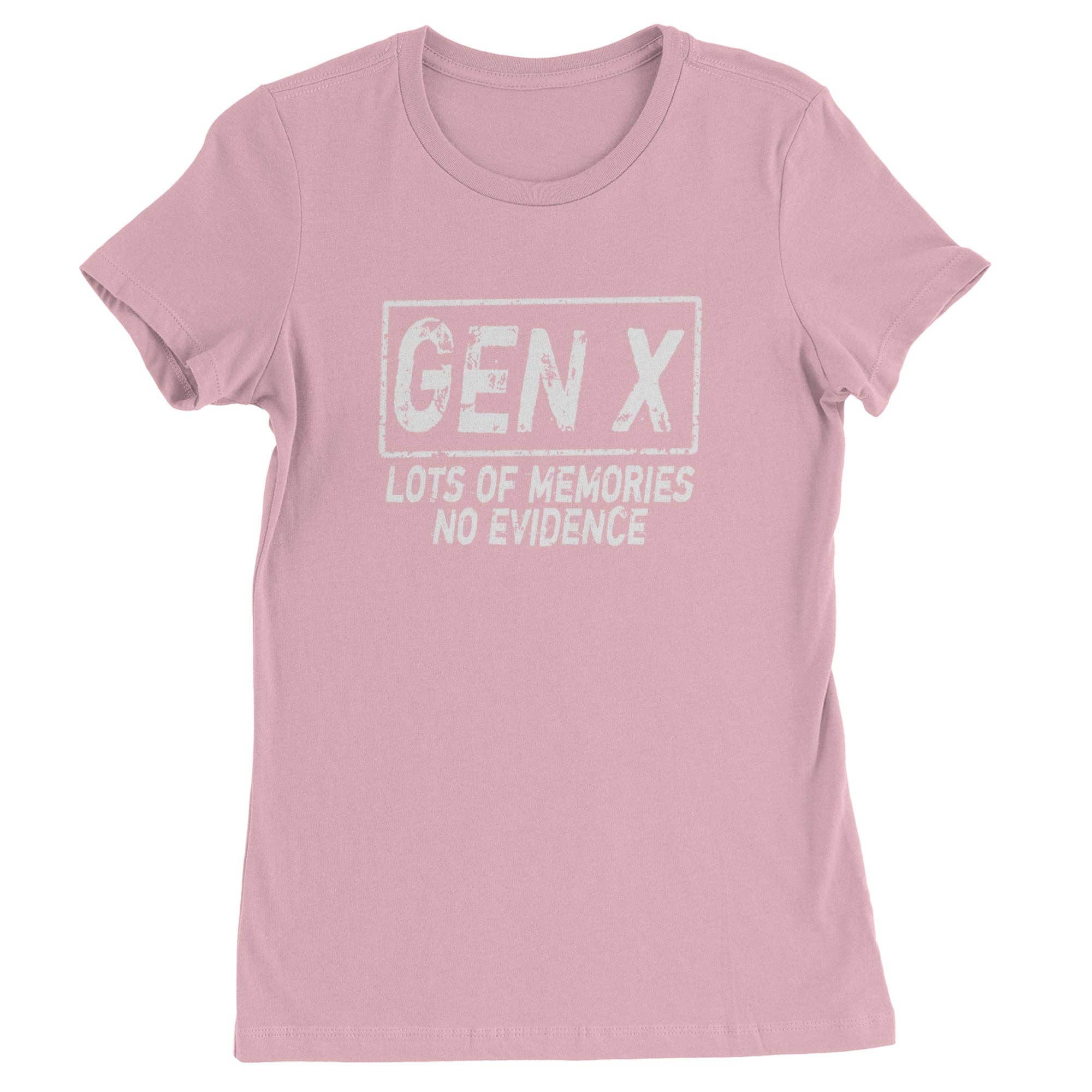 Expression Tees - Wholesale Screen Printed T-Shirt - Women's - Gen X Lots of Memories No Evidence Nostalgia Womens T-shirt6