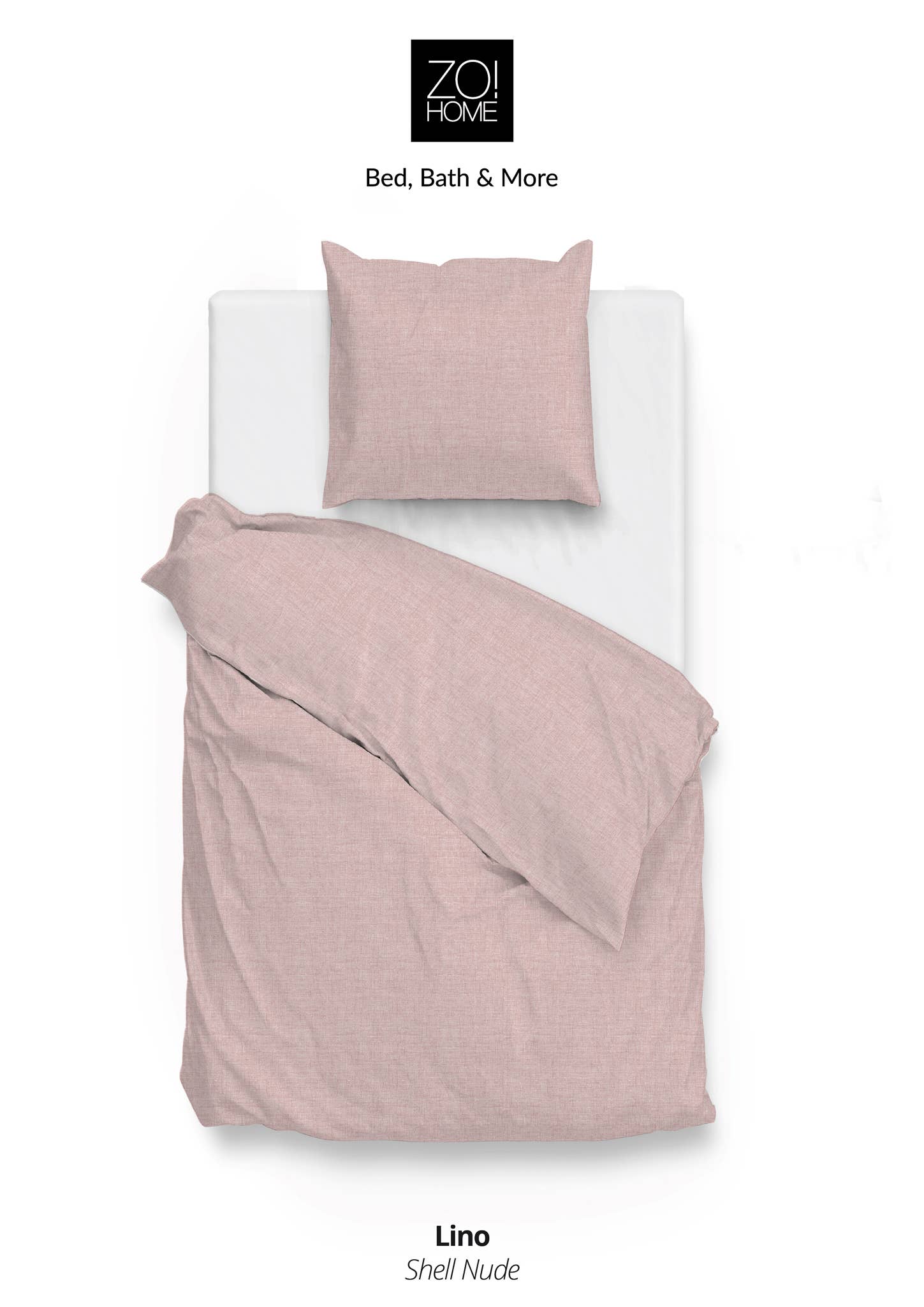 Heckettlane - Wholesale Duvet Cover - Lino Bettwäsche (German version) 200 Shell Nude3