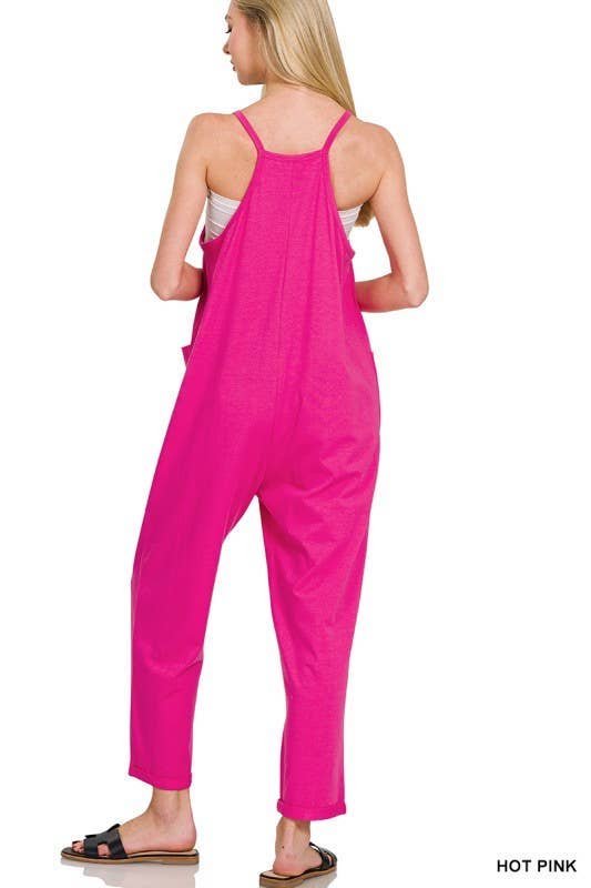 Vanilla Monkey - Wholesale Jumpsuit - Women's - Spaghetti Strap Pocketed Jumpsuit7
