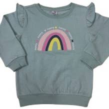 SWEATSHIRT GIRLS LIGHT GREY for wholesale by SPIRIT VISION PRODUCTS
