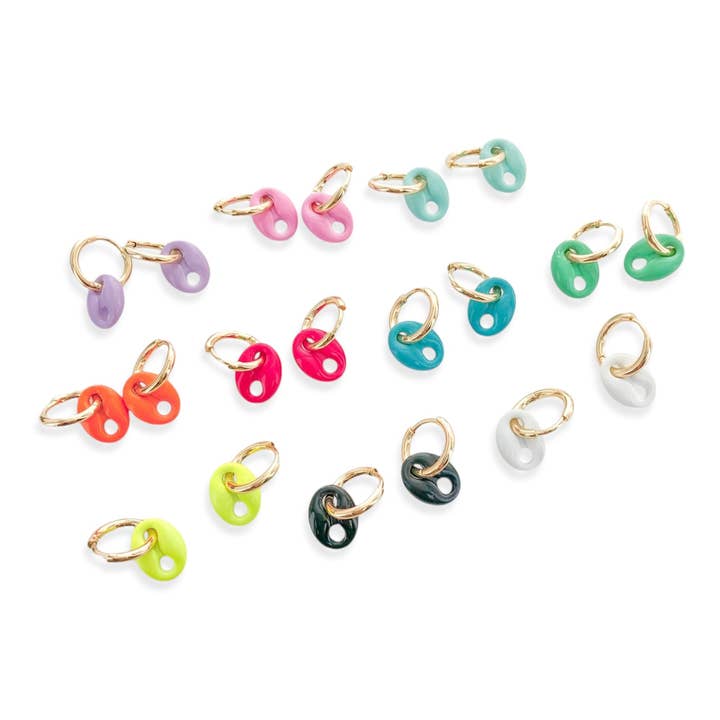AER021 - Enamel Mariner Earrings* for wholesale by OMG Blings