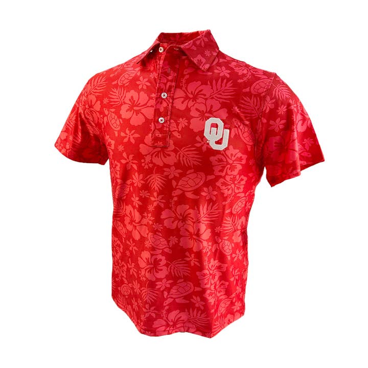 Oklahoma Sooners Men's Turtle SS Polo for wholesale by Wes and Willy