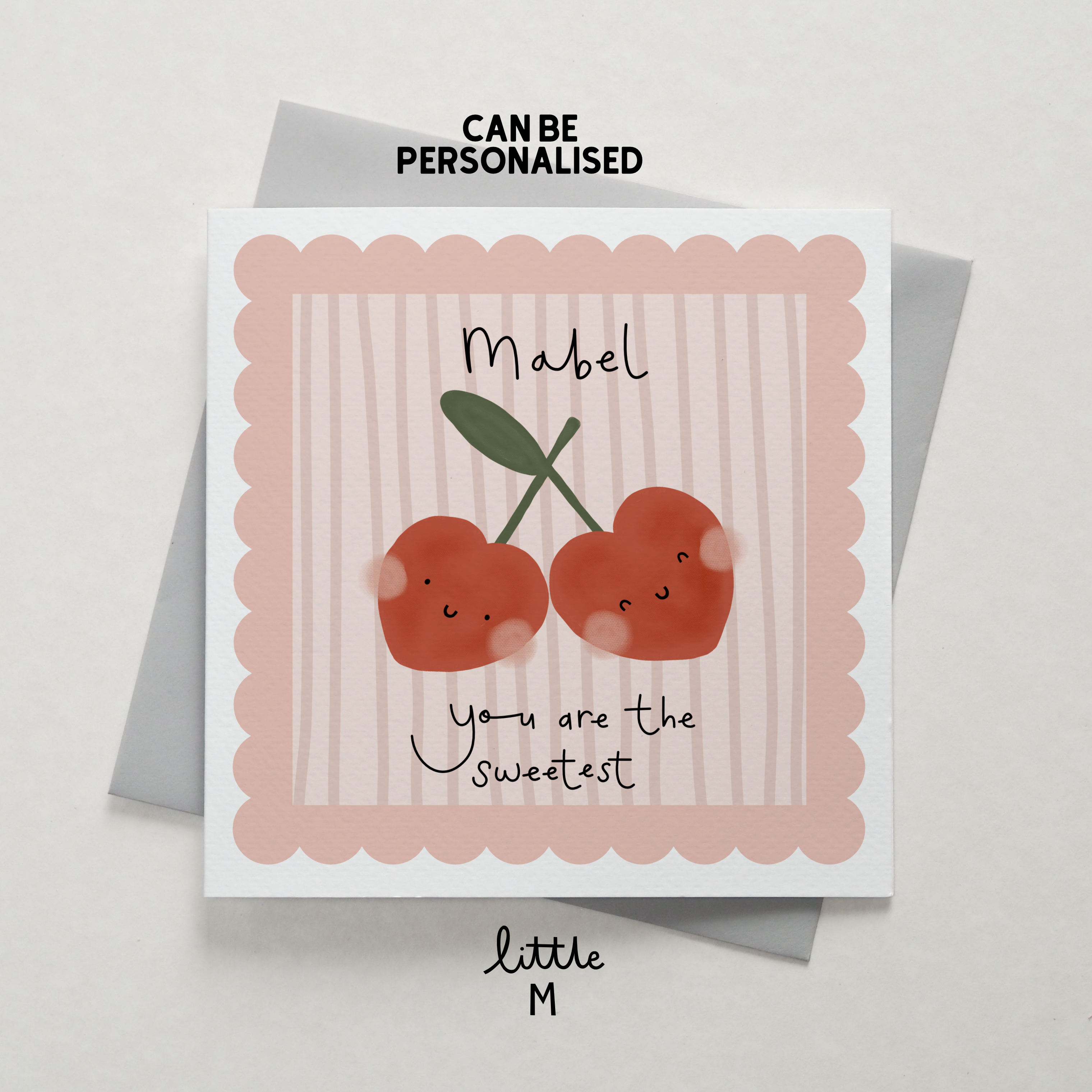 Little M – wholesale Love card – You are the sweetest card - can be personalised0