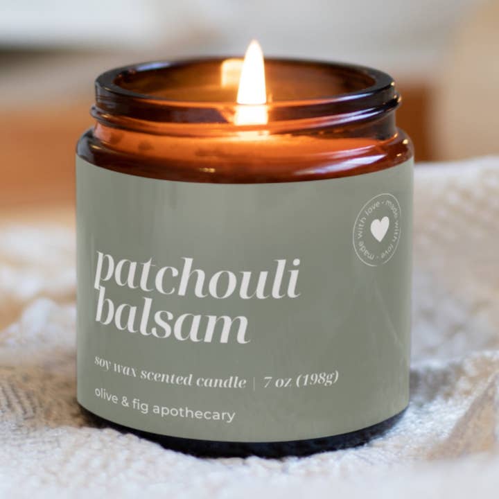 Balsamo al patchouli per la vendita all'ingrosso da parte di Olive & Fig Apothecary