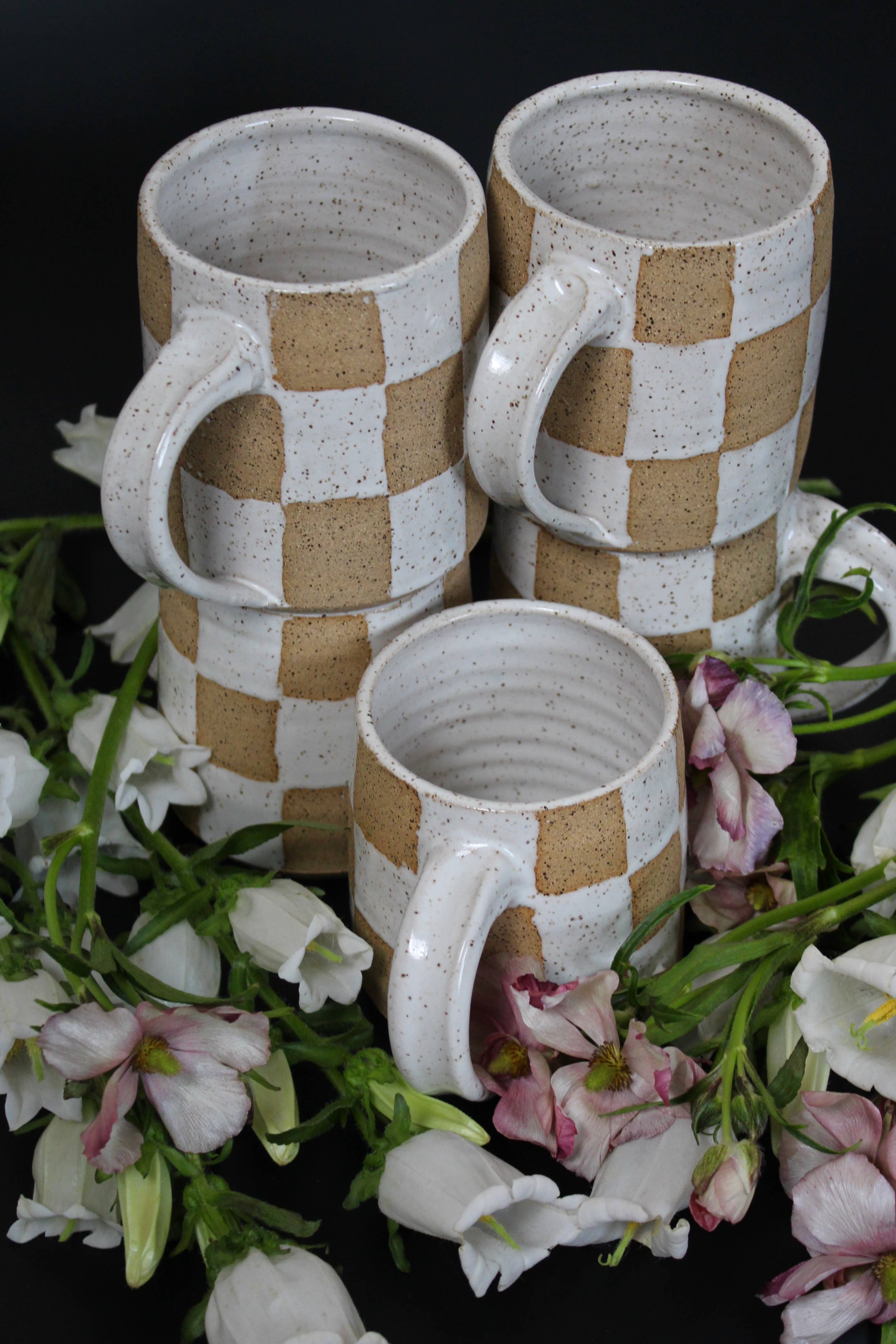 CoraFreemanDesign - Wholesale Coffee Mug - Speckled and Checkered Mug3