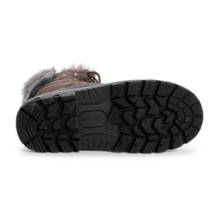 Dark Brown Muk Luks Women's Palmer Paige Boot for wholesale on Faire5