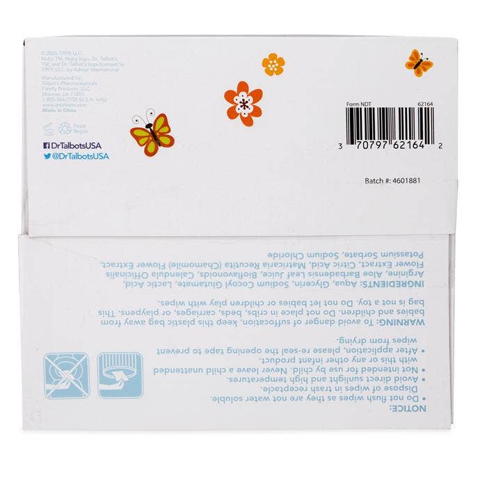 Dr. Talbot's - Vente Lingettes visage et corps – bébé - Lingettes apaisantes pour bébé, non parfumées, 512 unités4