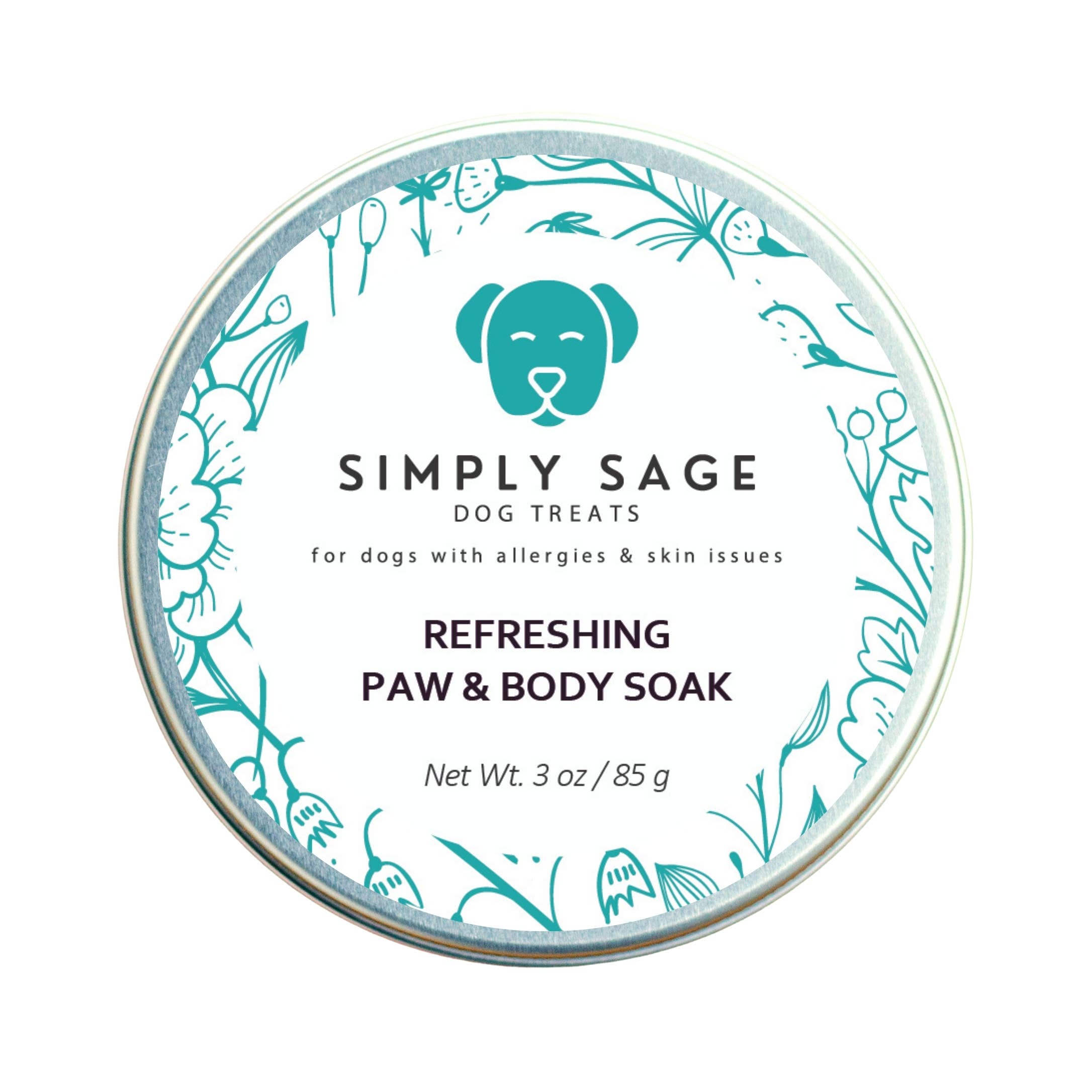 Simply Sage Dog Treats, LLC - Wholesale Pet Deodorizing Spray - Soothing Paw Soak for Dry, Itchy, & Irritated Skin and Paws