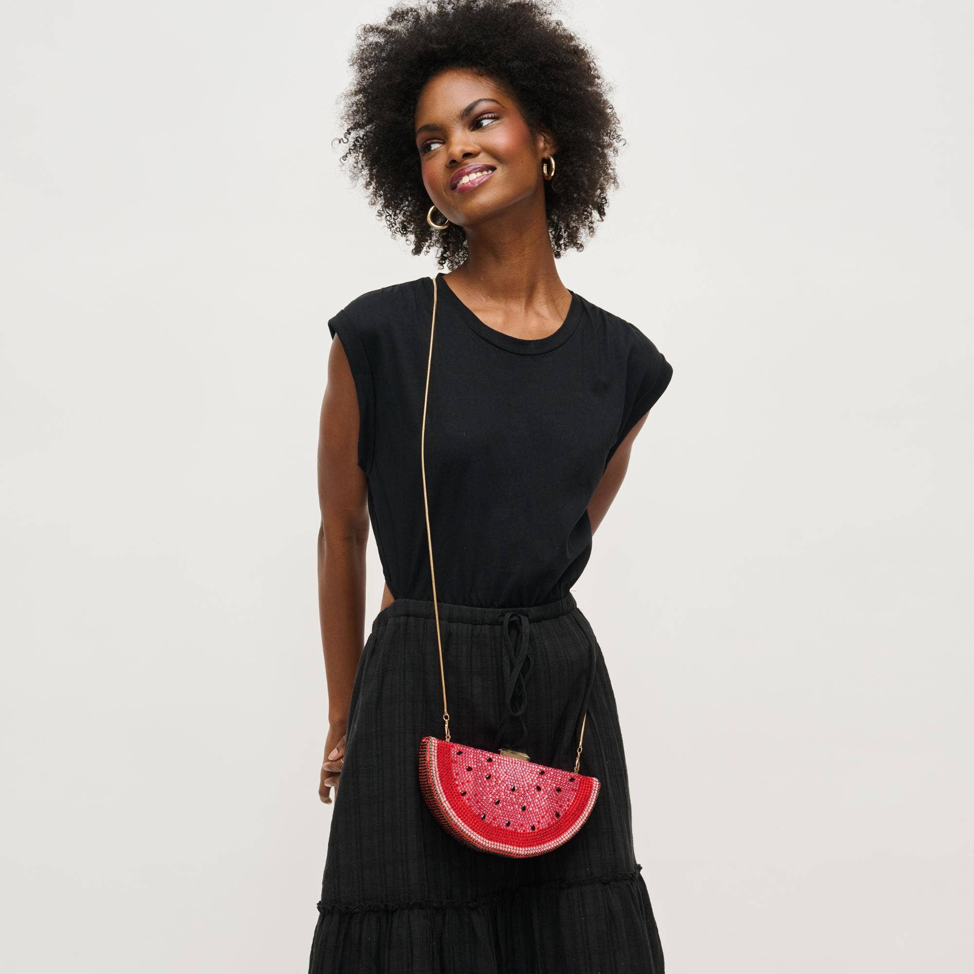 Tabitha Watermelon Crystal Evening Bag for wholesale on Faire1