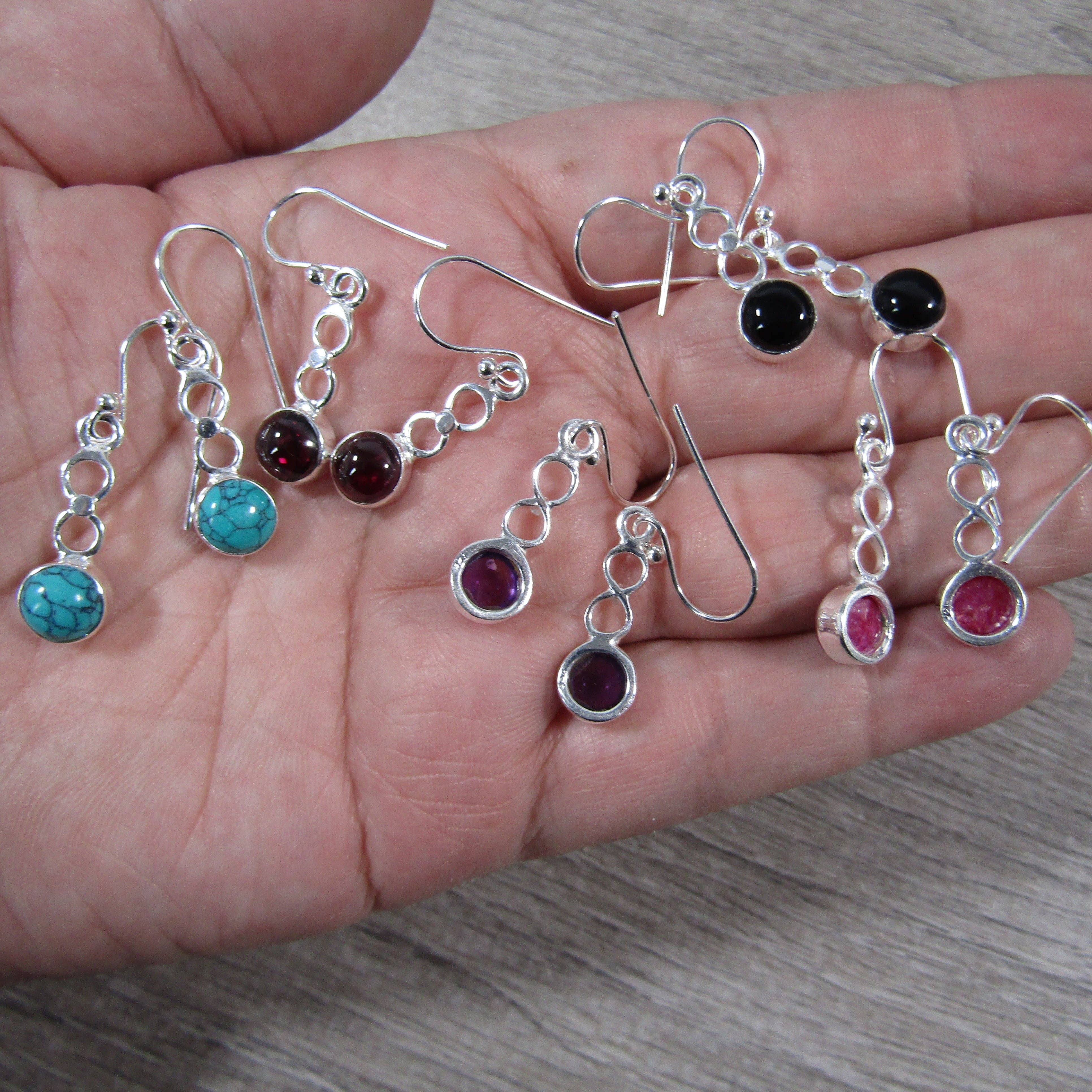 Keystone Crystals - Wholesale Dangle Earrings - Gemstone Sterling Silver Earrings7