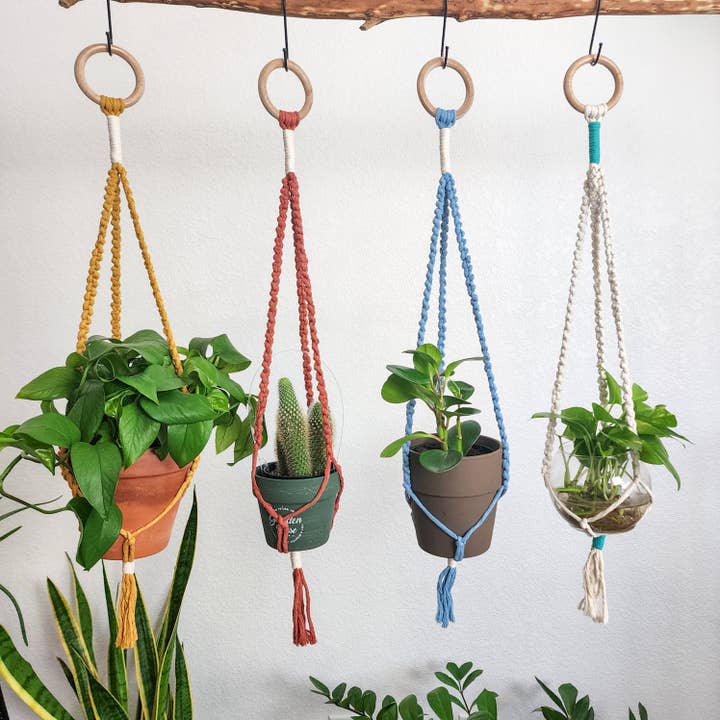 Handmade By Uruba - Wholesale Hanging Planter - Minimalist knotted plant hanger, Handmade Home decor & Gift9
