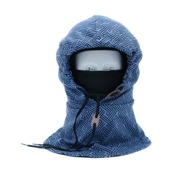 Pasamontañas para esquí y snowboard con capucha compatible con casco - Azul Océano para venta al por mayor de Q&C Distribution