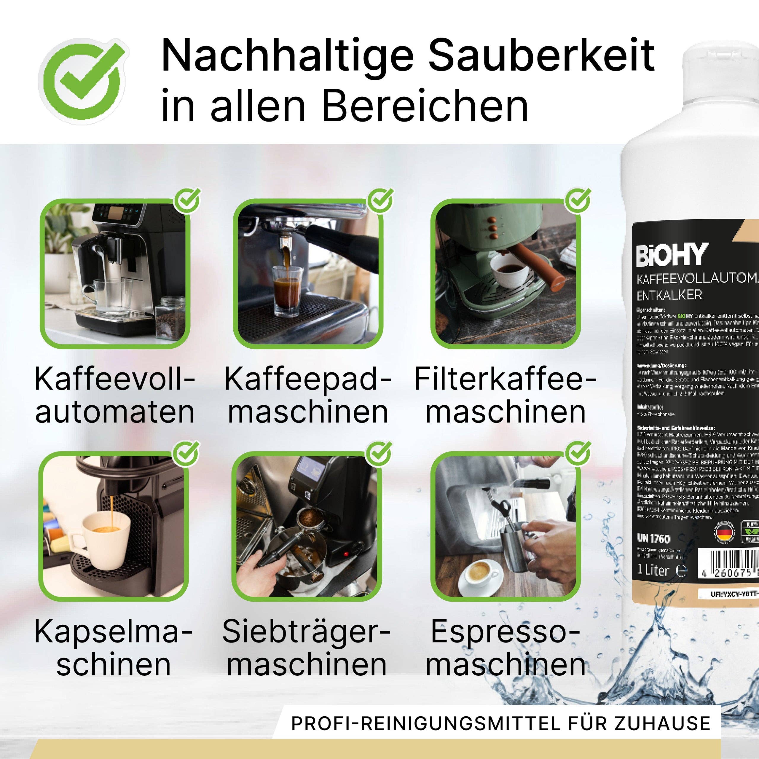 BiOHY - Wholesale Multi-Surface Cleaner - BioHy fully automatic coffee machines descaler, lime remover, descaling agent, lime remover4