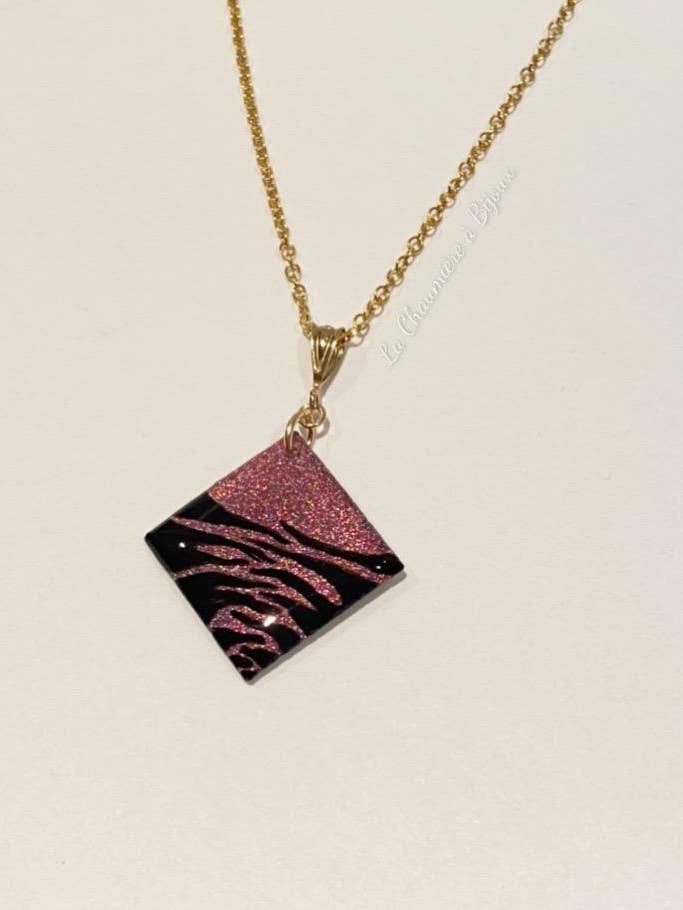 Gold filled zebra necklace for wholesale by La Chaumière à Bijoux