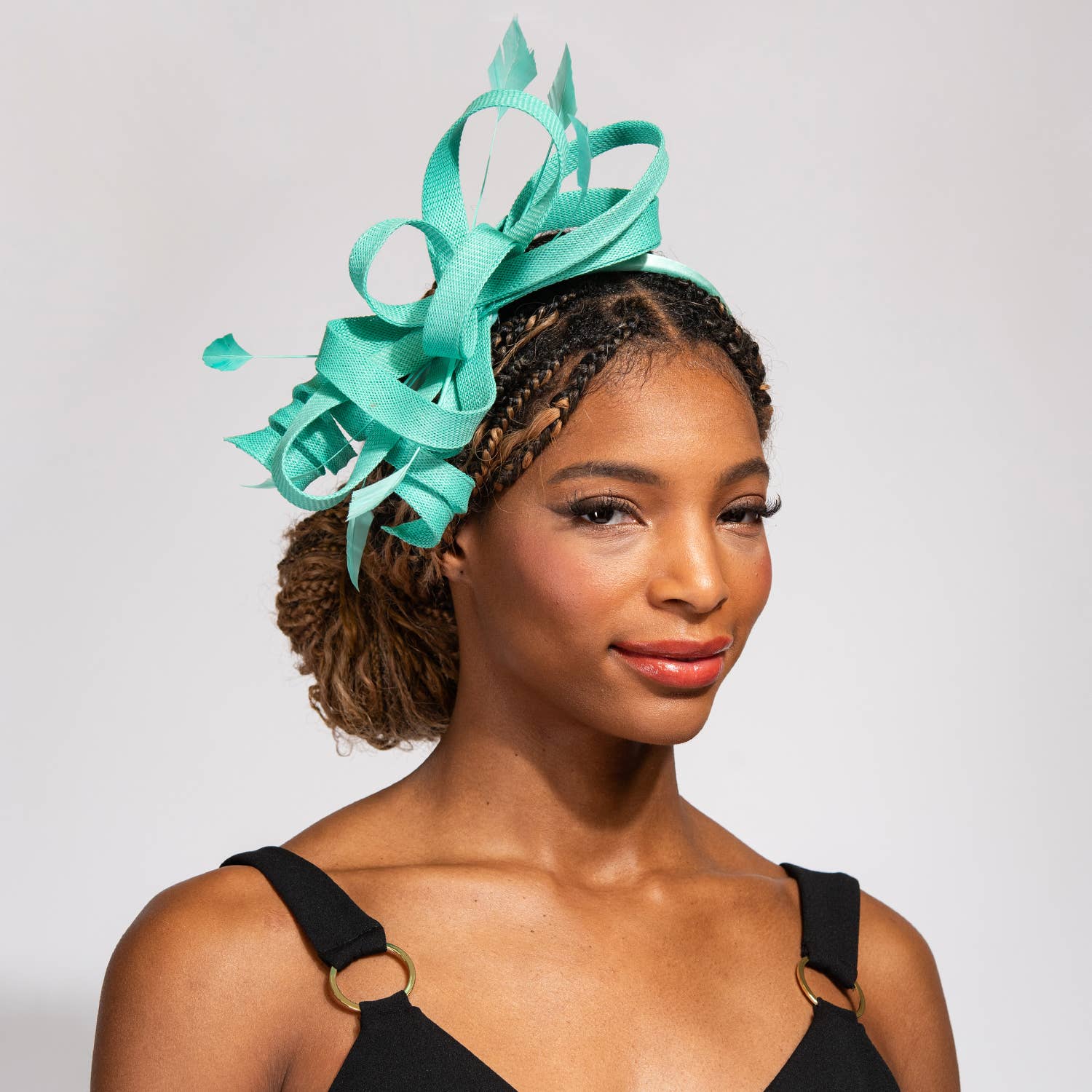 SP Sophia Collection - Wholesale Fascinator Hat - Women's - 3-Piece Flax Fabric Fascinator Headband and Clip10