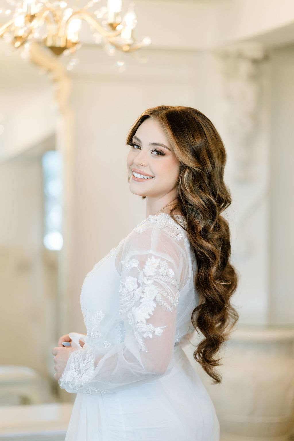 Petite Mariee Boutique - Wholesale Robe - Women's - Leighton Lace Bridal Robe4