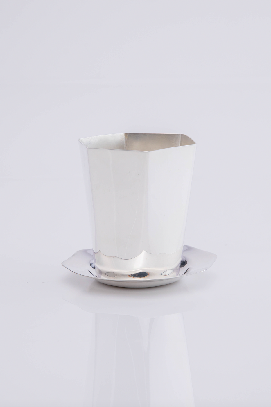 ESENCIAL HOGAR - Wholesale Drinking Glass/Cup - Hexagon Silver-Plated Small Tumbler2