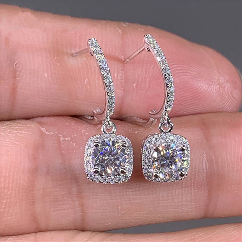 Gemscape UK - Wholesale Dangle Earrings - Dangler Sterling Silver Crystal Drop Earring2