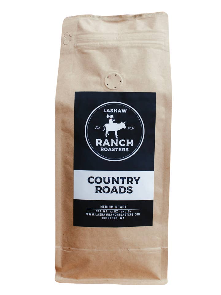 Country Roads Coffee for wholesale by LaShaw Ranch Roasters