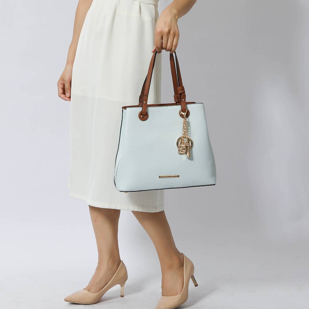 MKF Collection - Vente Tote bag – femme - Sac cabas pour femme en cuir végétalien MKF Kearny avec portefeuille16