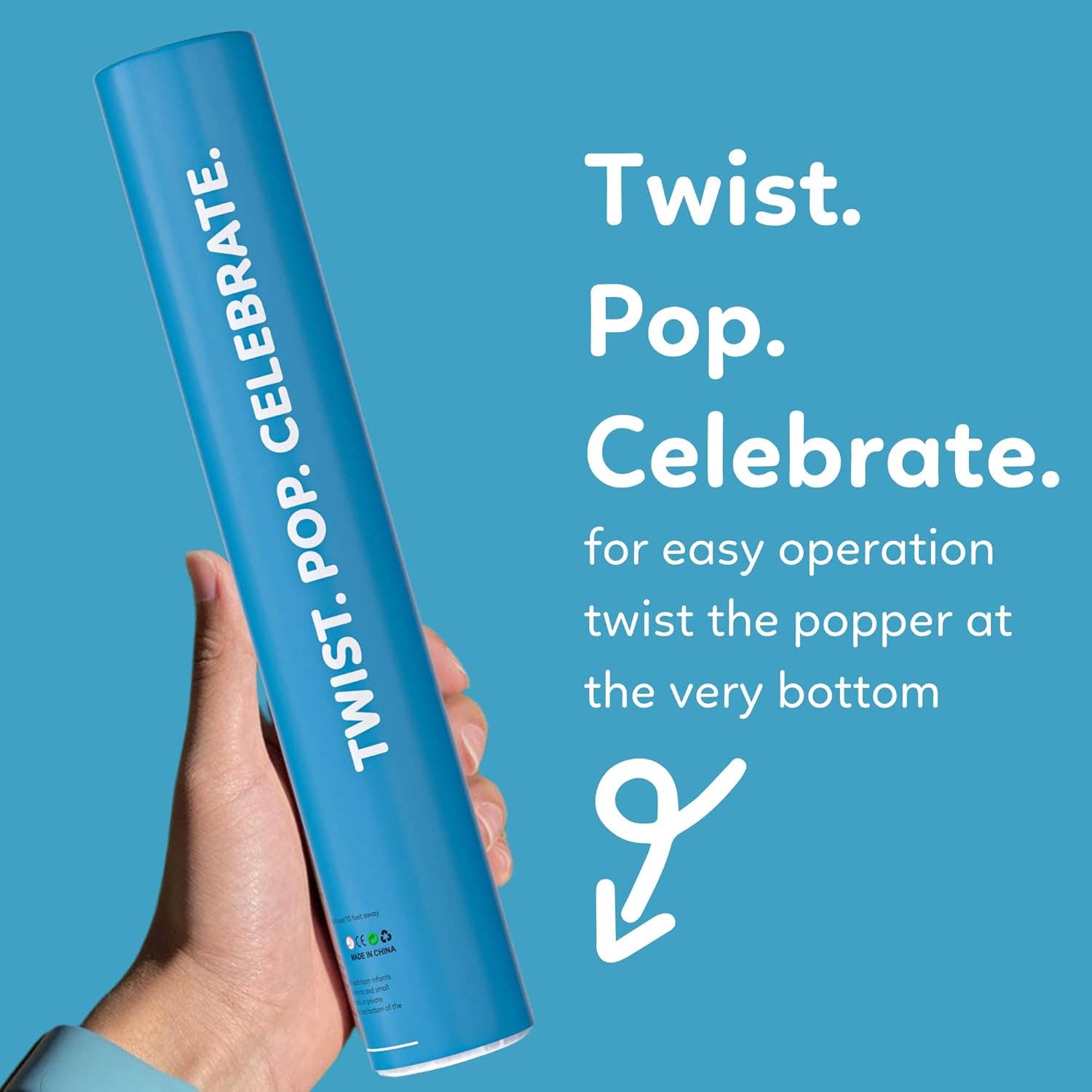 TUR Party Supplies - Wholesale Confetti - Rainbow Confetti Cannons - Biodegradable14