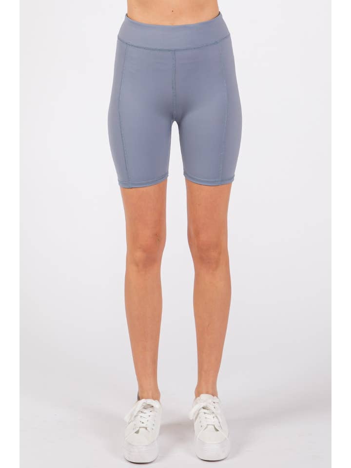 ZiA Apparel - Wholesale Athletic Shorts - Women's - YOGA COMPRESSION HIGH-RISE BIKER SHORTS