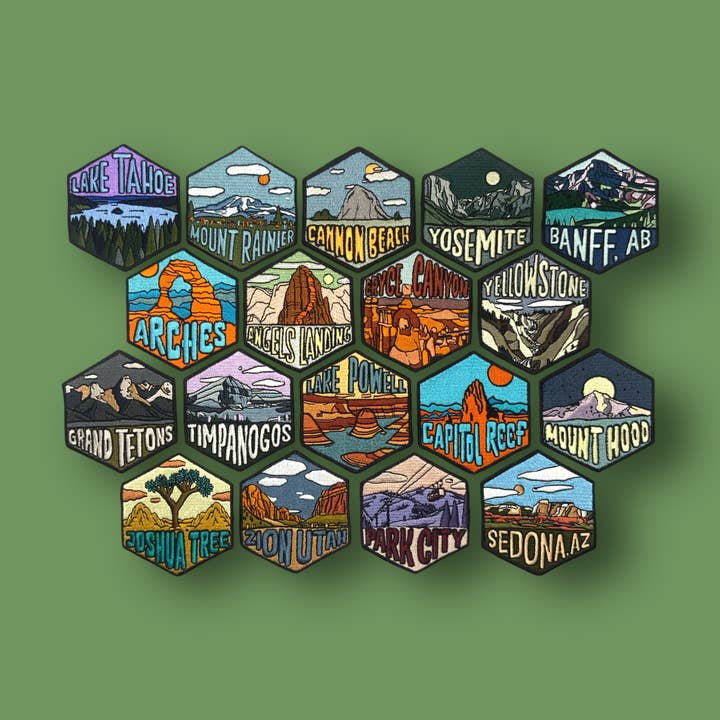 Blue Bison Apparel - Wholesale Patch - Bryce Canyon National Park, Utah | Embroidered Hexagon Patch