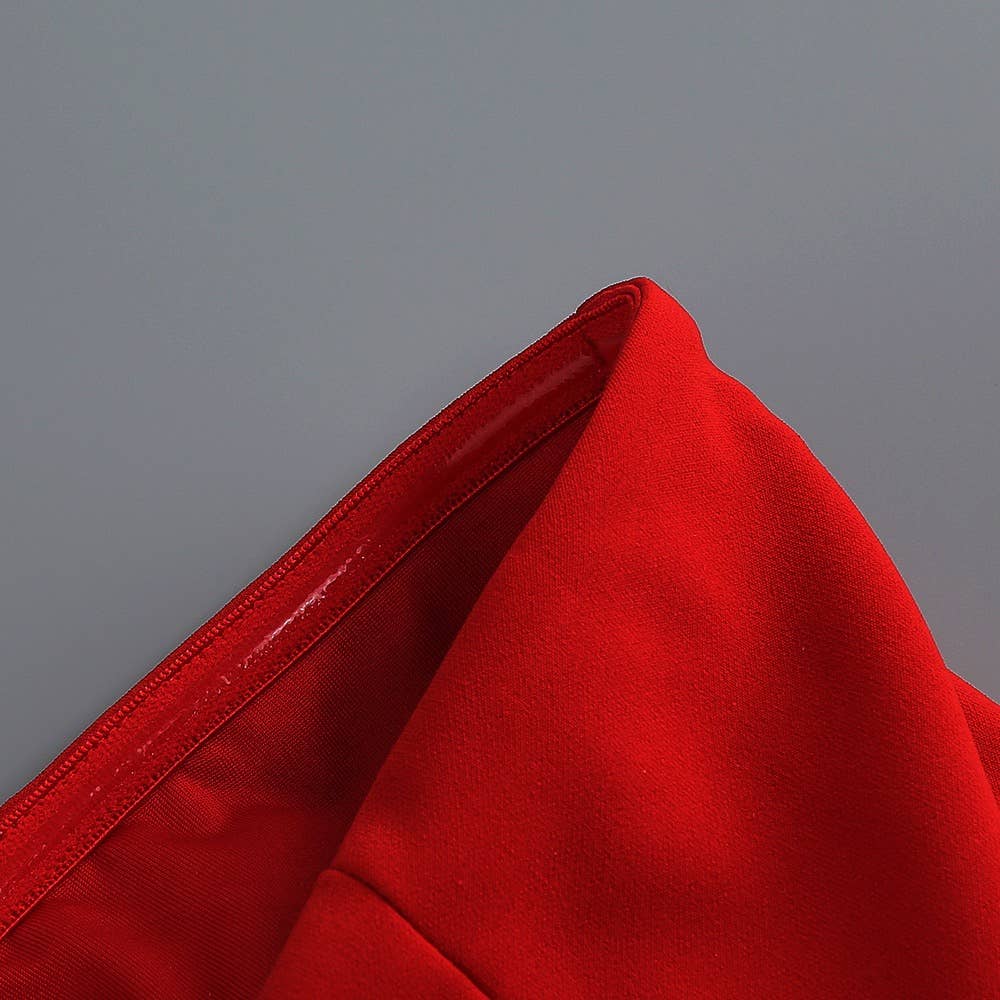 Productseeker - Wholesale Dress - Women's - DR0127 Red 3D Flower Tube Dress - Bold Elegance8