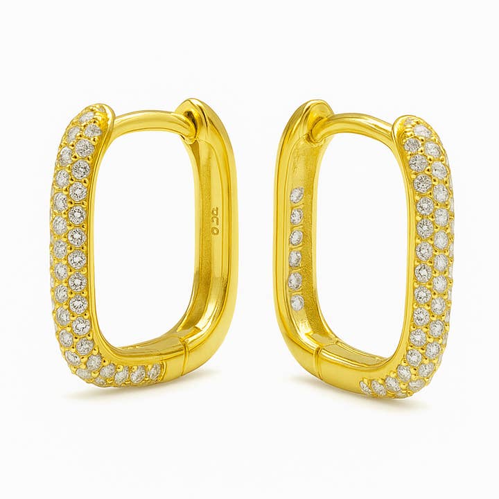 Creola pieghevole Dory in argento 925 placcato in oro per la vendita all'ingrosso da parte di Impala