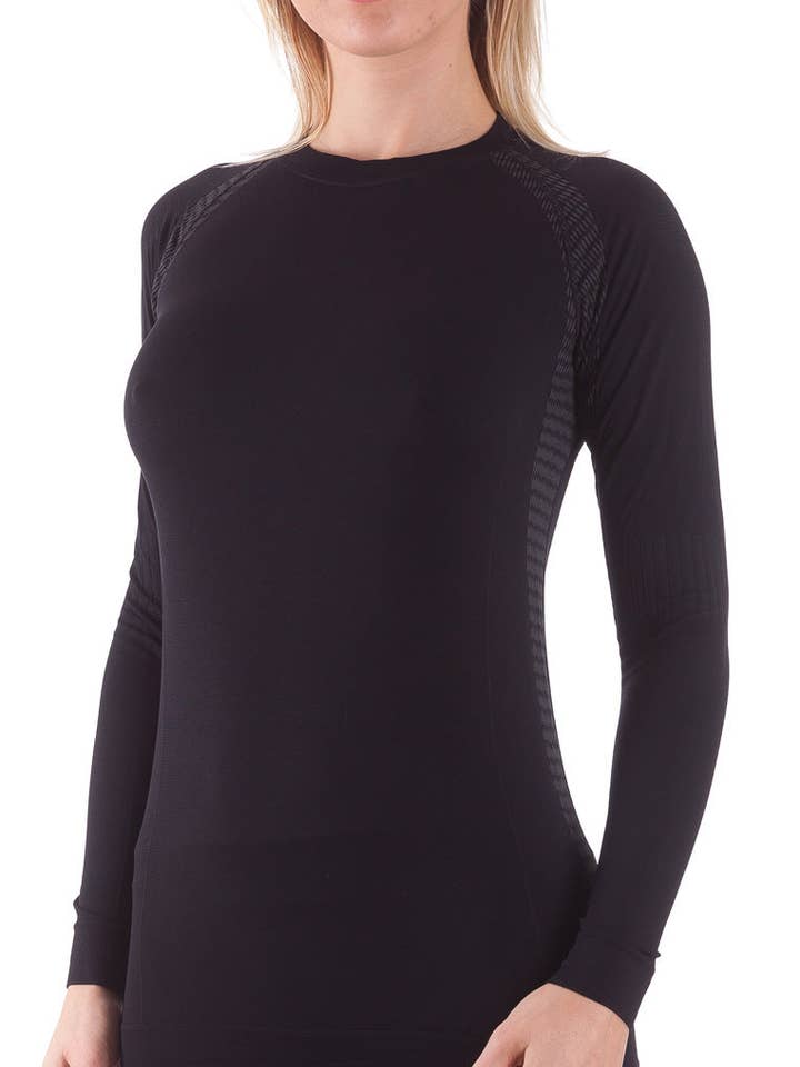 Camiseta de manga larga Actiwear Dryarn para mujer para venta al por mayor de Bellissima