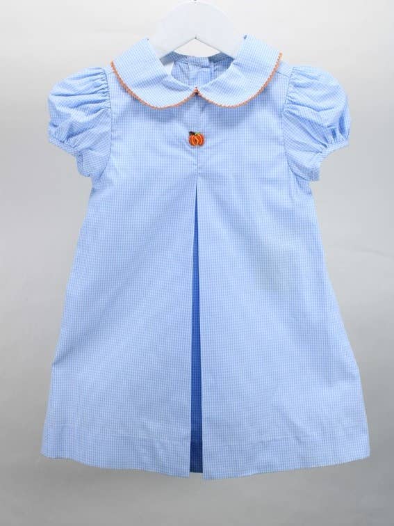 Robe Natalie Pumpkin pour la vente par Baby Blessings Clothing