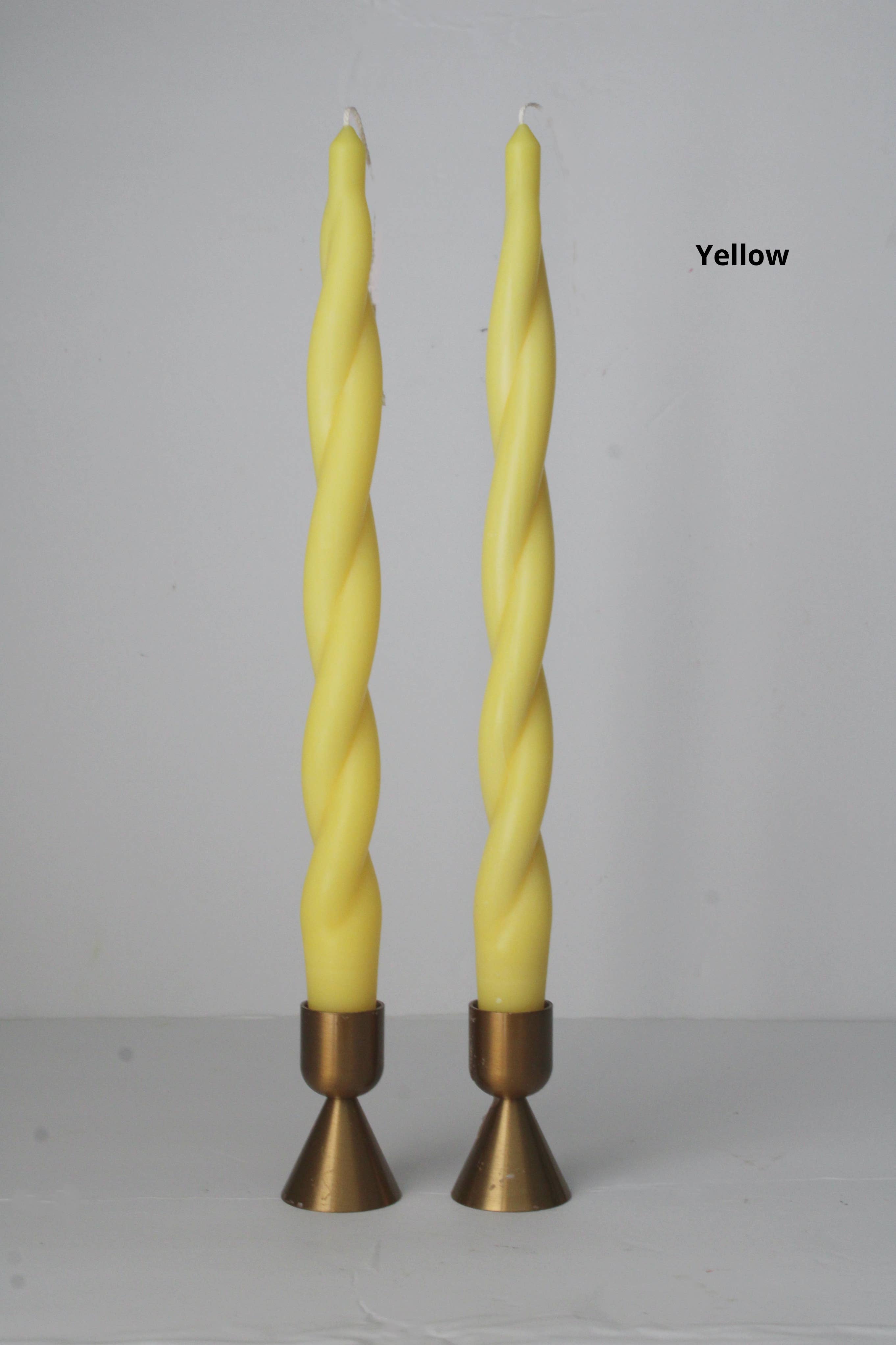 MarneyAsh - Wholesale Tapered Candle/Candlestick - Spiral Taper Candlesticks, Modern Soy Beeswax Taper Candles9