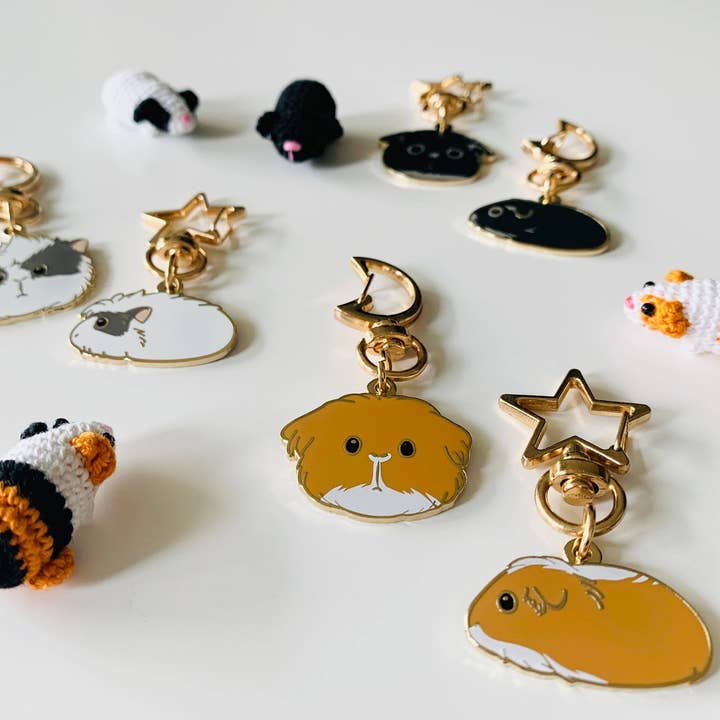 HolyGuacamolly - Wholesale Keychain - Women's - Original Design Guinea Pig Keychains Set1