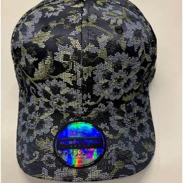 SORT GRØN BLOMST for engroshandel hos Kimono Cap