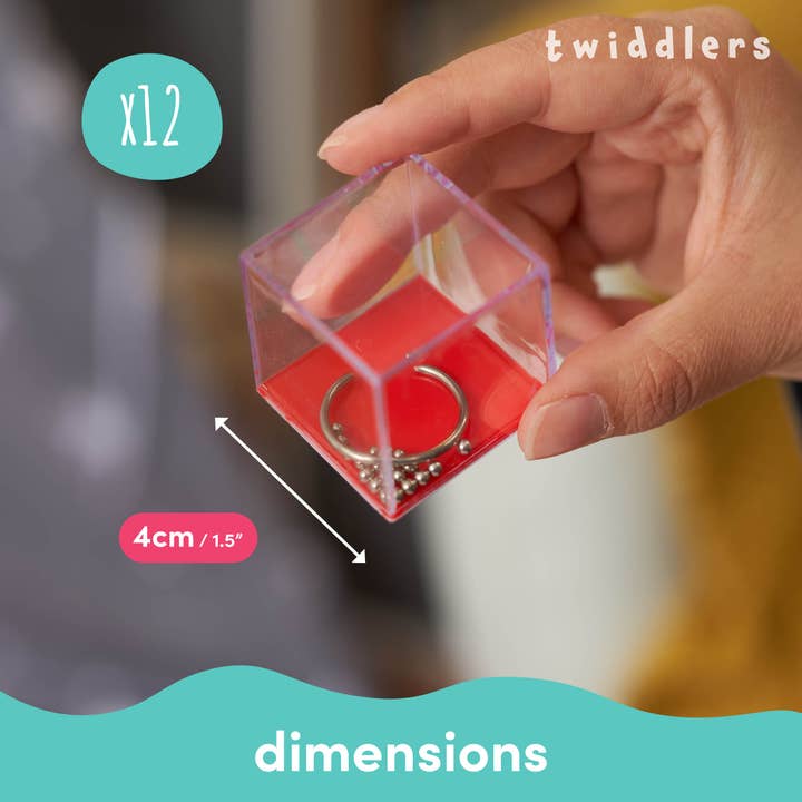 The Twiddlers - Wholesale Brain Game - Kids - 12 Mini Cube Brain Teaser Puzzle Box Set 2