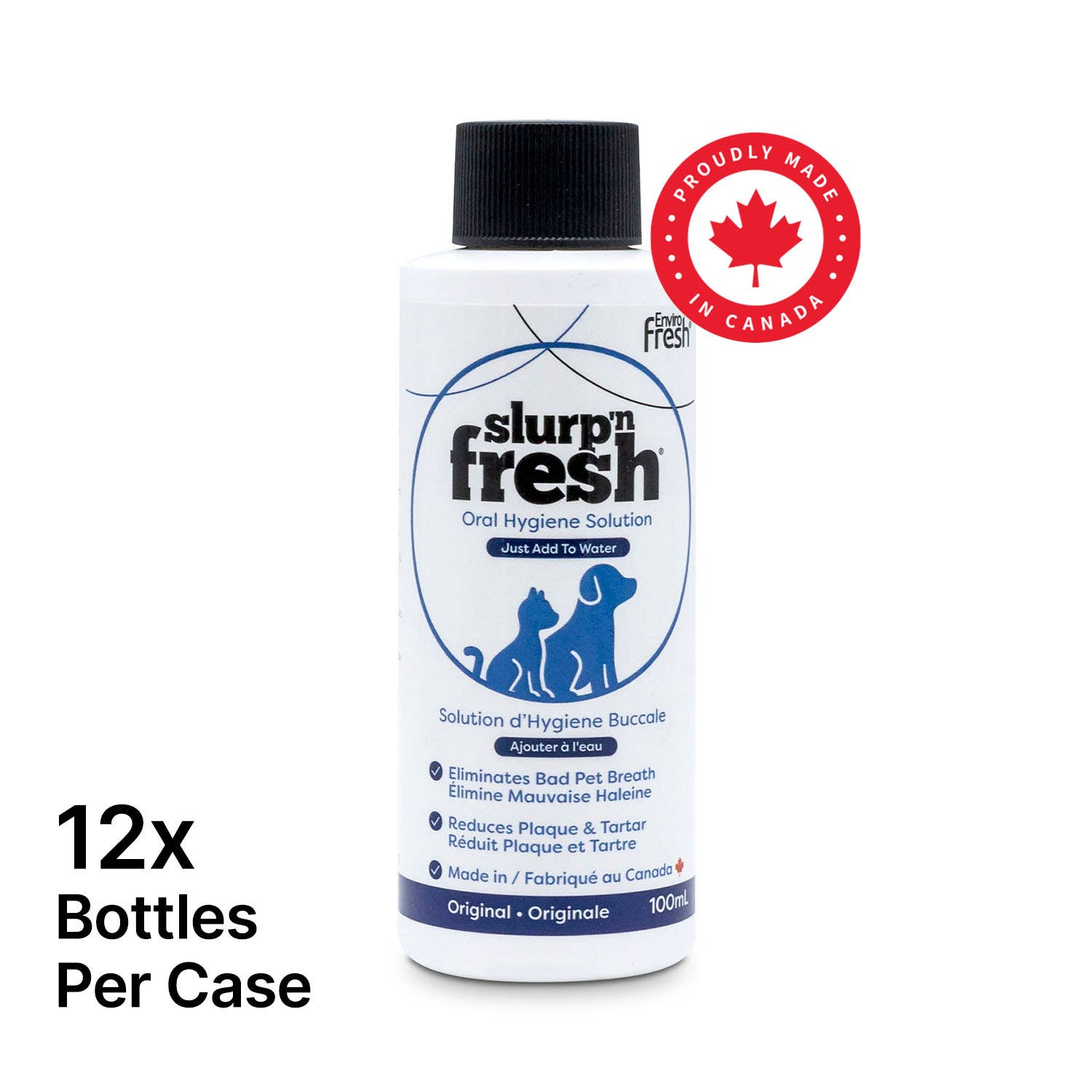 Enviro Fresh – Engroshandel Supplement til kæledyr - Kat/hund – Slurp N' Fresh - Mundplejetilsætning til kæledyr 100 ml0