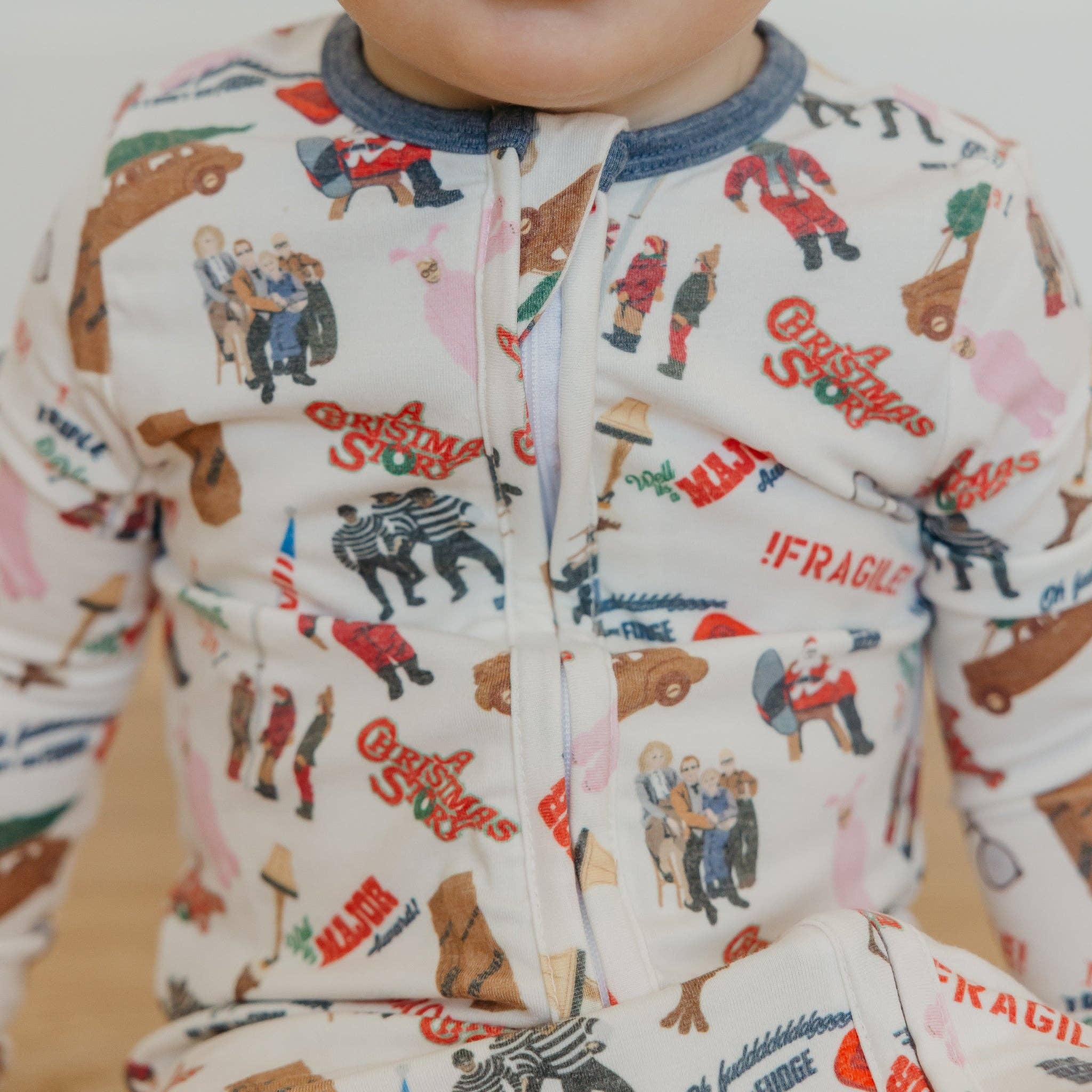 Copper Pearl - Wholesale Sleepsuit - Baby - Zip-Up Footie Pajama - A Christmas Story2