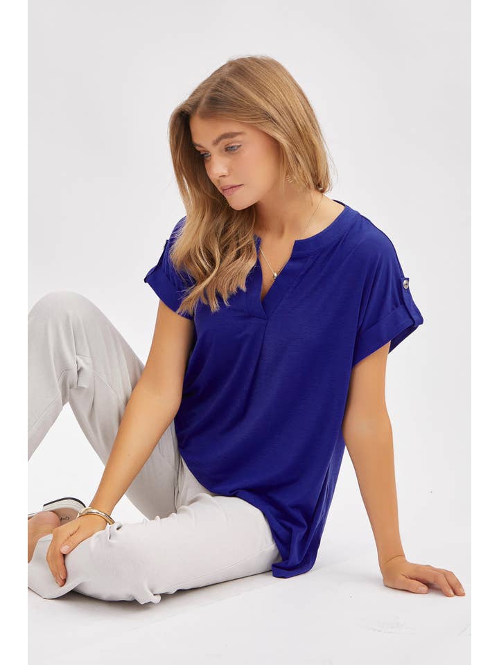Dear Scarlett - Wholesale Tunic - Women's - Solid Soft Dolman Sleeve Top