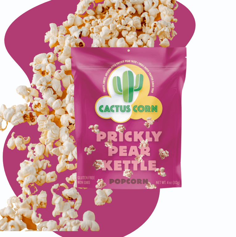 Cactus Corn - Wholesale Popcorn - Prickly Pear Kettle Popcorn2