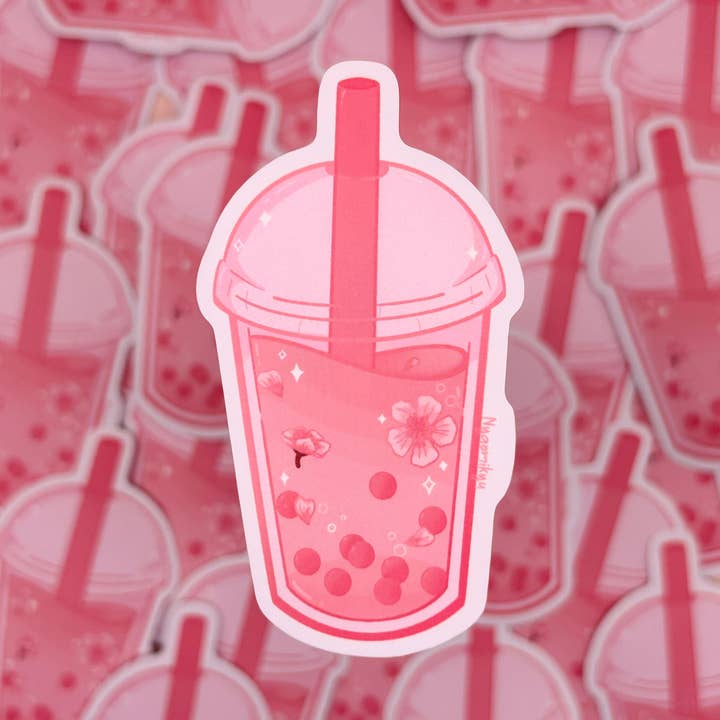 Autocollant Sakura Boba pour la vente par Nyaomikyu