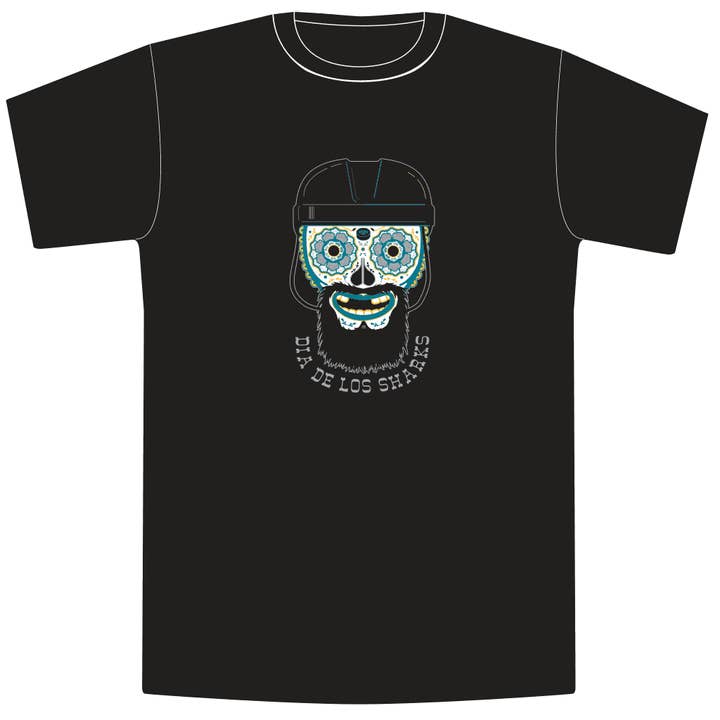 Camiseta unisex Tiburons para hombre, negra para venta al por mayor de Dia de Los Todos