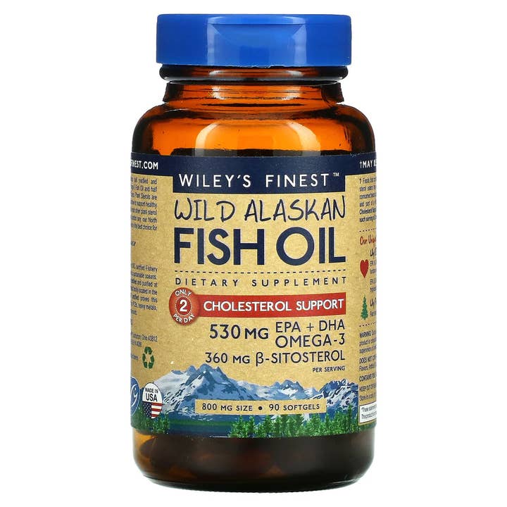 Wiley's Finest Wild Alaskan Fish Oil Cholesterol Support 90ct. for wholesale by BranVx Distributors
