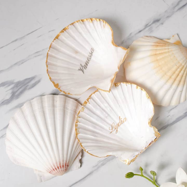 Tonkin Handicraft - Wholesale Decorative Tabletop Object - DECOUPAGE CLAM - Painted shell3