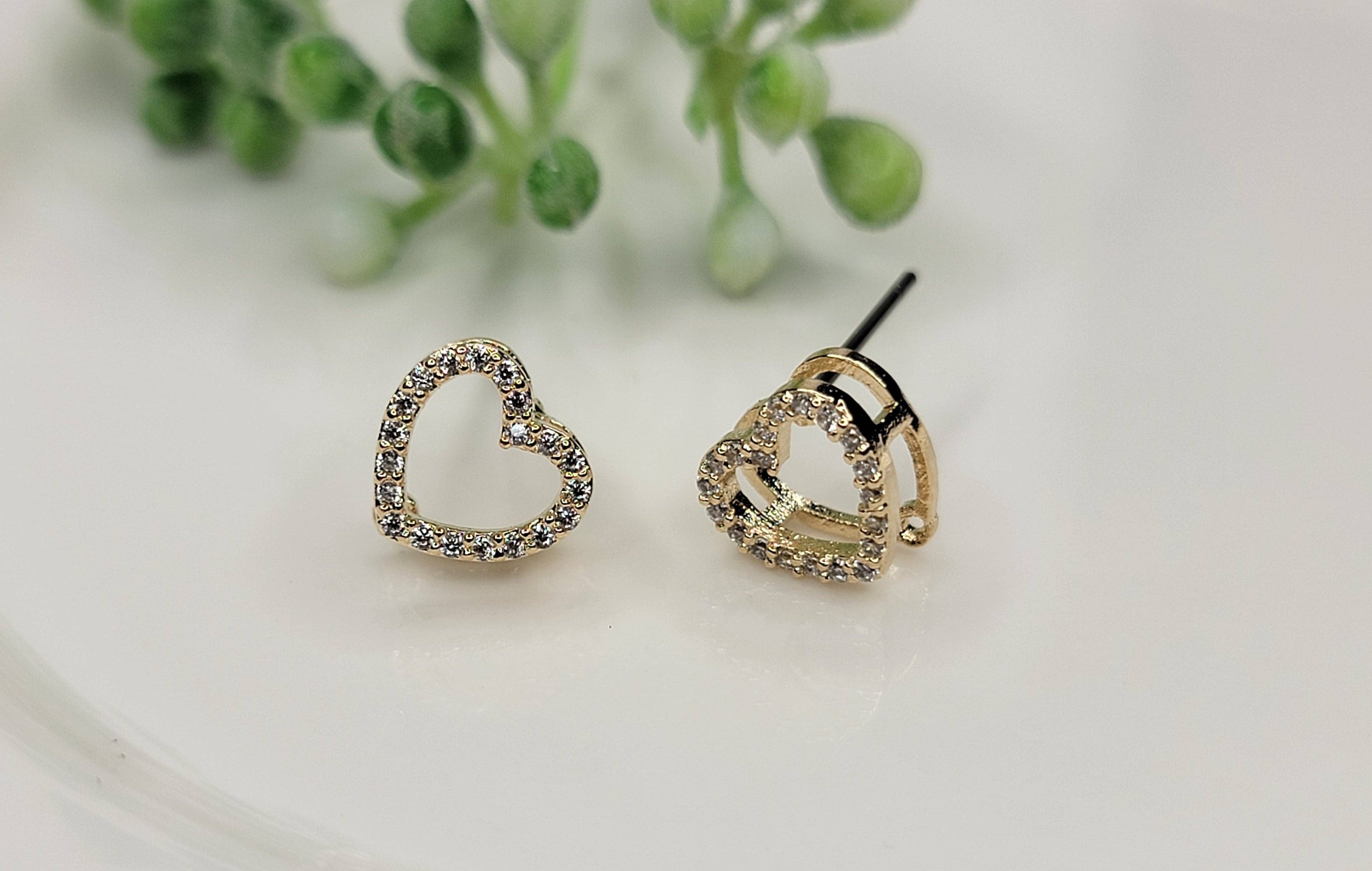 BETTYOH INC - Wholesale Stud/Post Earrings - Skeleton Heart Style Post Earring1