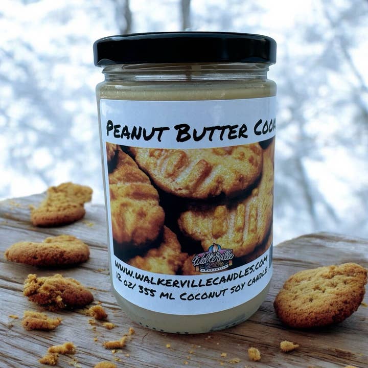 Jordnötssmörkaka Miljövänligt 12 oz Kokos Sojaljus för wholesale av Walkerville Candles
