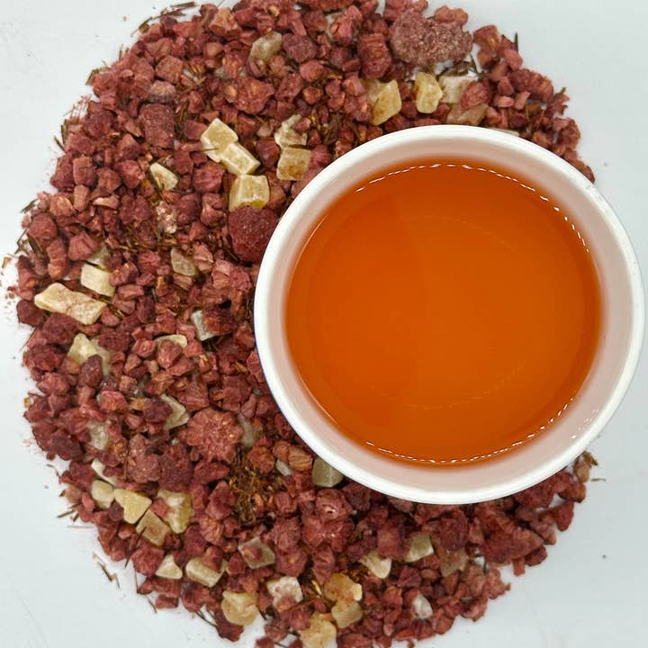 Raspberry Rooibos Blend (Organic Ingredients) - Compostable Tea Bags - Caffeine Free for wholesale by Dragon Girl Tea