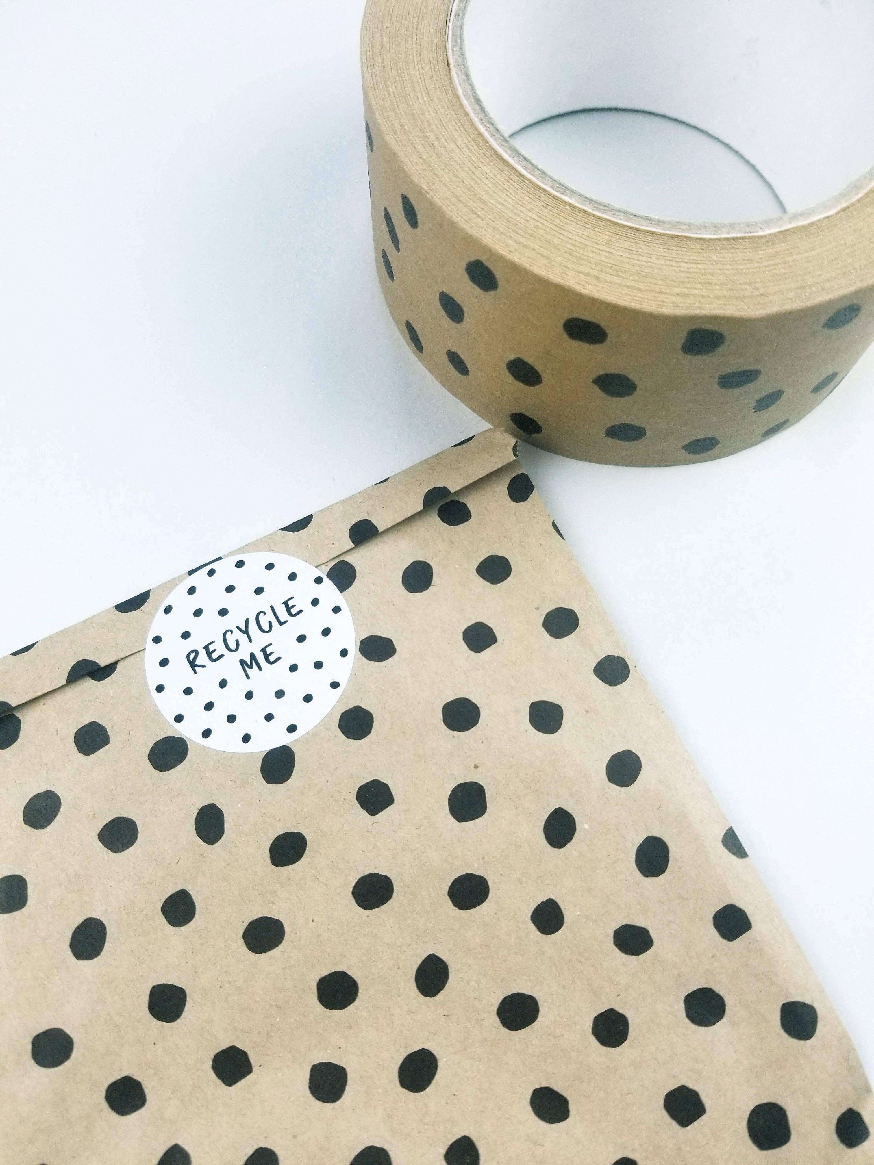 Tissue & Tape - Wholesale Gift Bag - Polka dot brown paper bags | Eco-friendly & Recyclable2