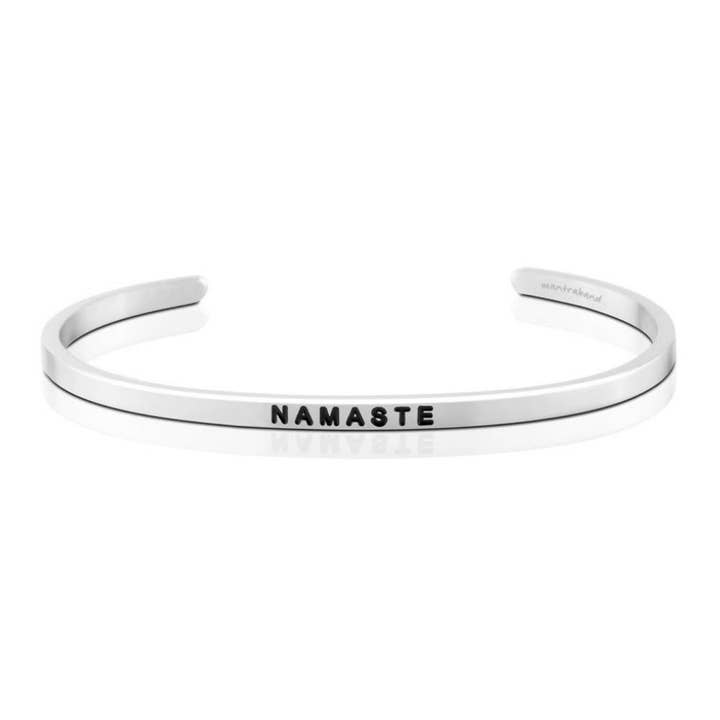 Namaste - bracelet manchette inspirant MantraBand® pour la vente par MantraBand