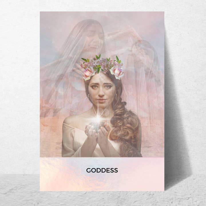 (SL01) GÖTTIN (Interaktive Orakel-Grußkarte) für den Großhandel von Jellow Cards & Gifts